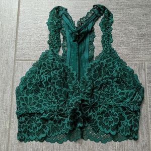 Aerie Emerald Green Bralette Small